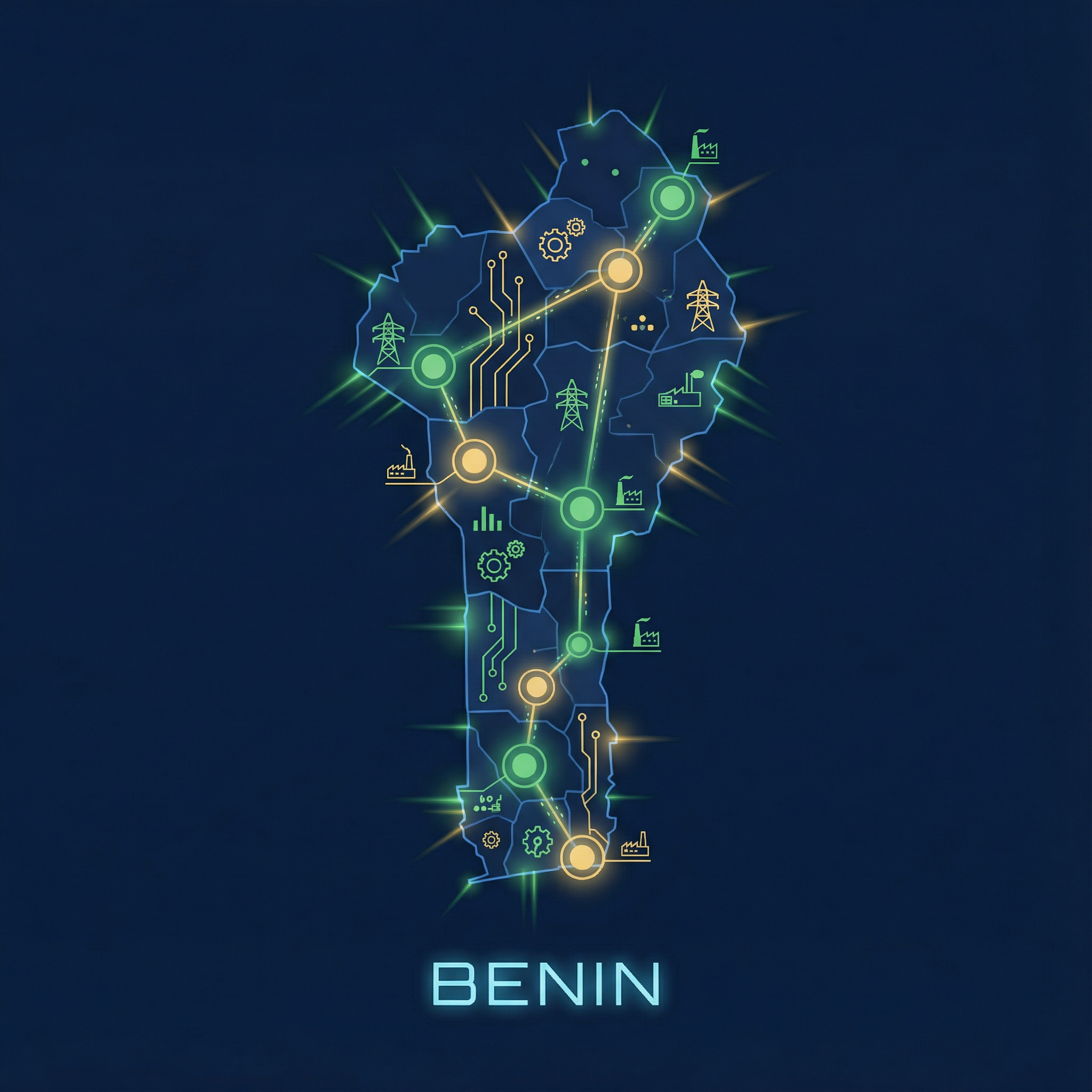 Carte industrielle du Bénin